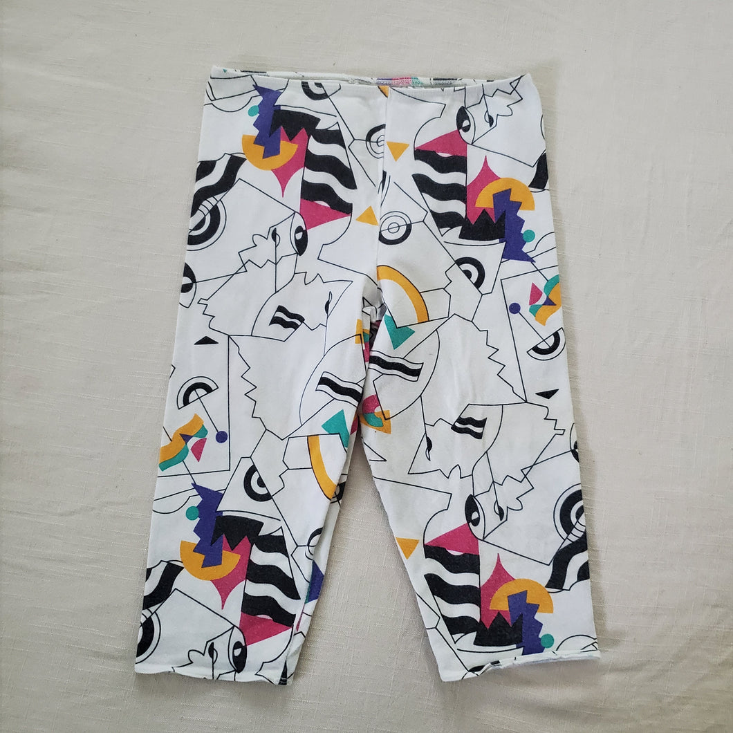 Vintage 90s Pattern Kapri Shorts kids 10/12