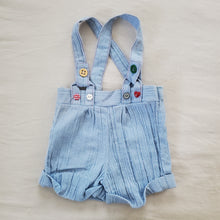 Load image into Gallery viewer, Vintage Ruth Scharf Girly Suspender Shorts 2t
