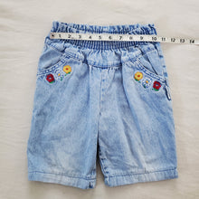Load image into Gallery viewer, Vintage Healthtex Floral Jean Shorts kids 6/8 *flaw
