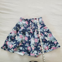 Load image into Gallery viewer, Vintage Floral Flowy Jean Shorts kids 10/12

