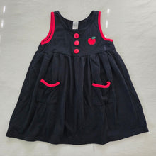 Load image into Gallery viewer, Vintage Apple Sleeveless Black Dress kids 6
