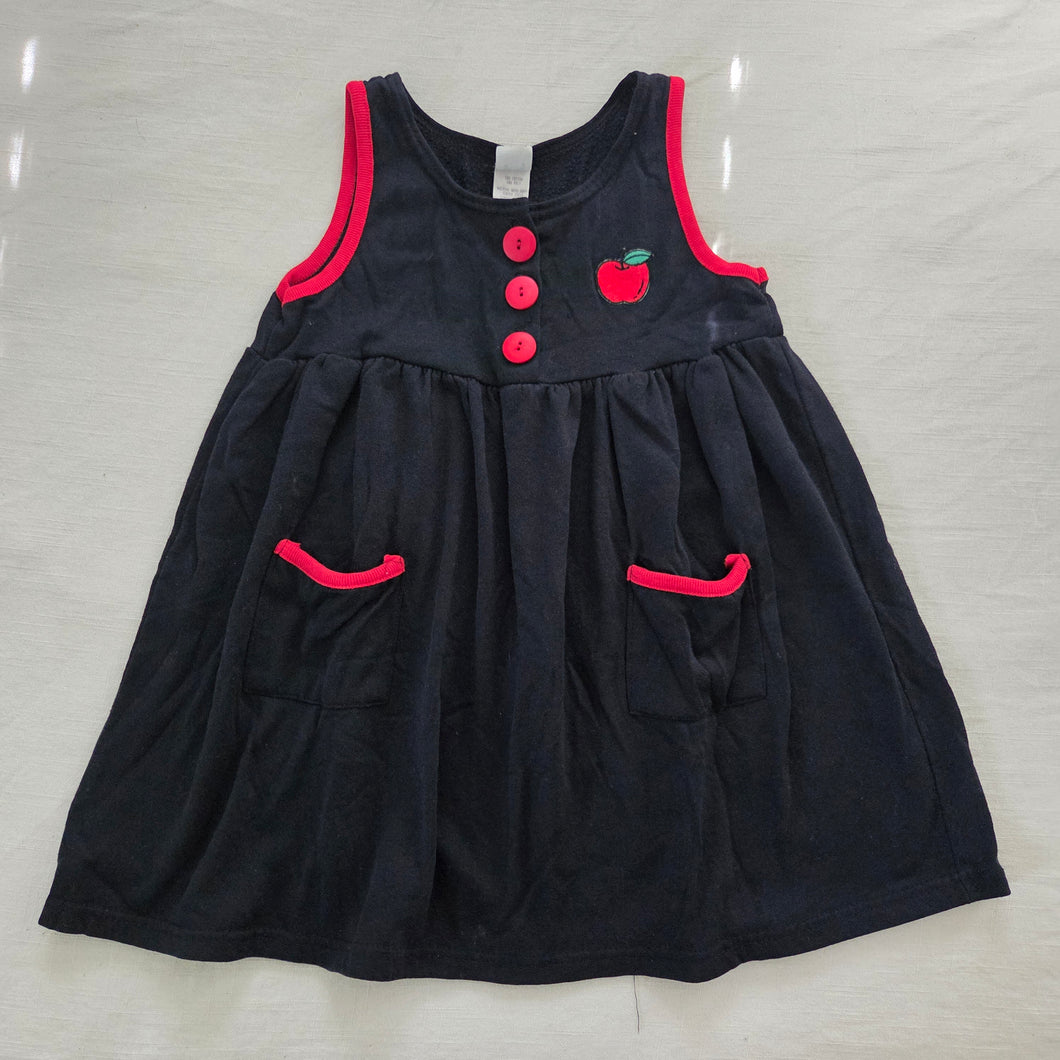 Vintage Apple Sleeveless Black Dress kids 6
