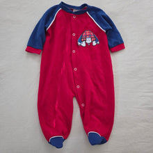 Load image into Gallery viewer, Vintage Kid Playing Footed PJs 9-12 months
