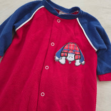 Load image into Gallery viewer, Vintage Kid Playing Footed PJs 9-12 months
