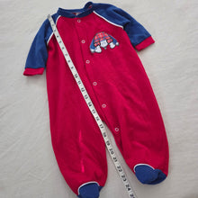 Load image into Gallery viewer, Vintage Kid Playing Footed PJs 9-12 months
