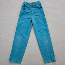 Load image into Gallery viewer, Vintage Aqua High Waist Jeans kids 8 SLIM
