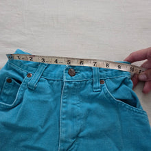 Load image into Gallery viewer, Vintage Aqua High Waist Jeans kids 8 SLIM
