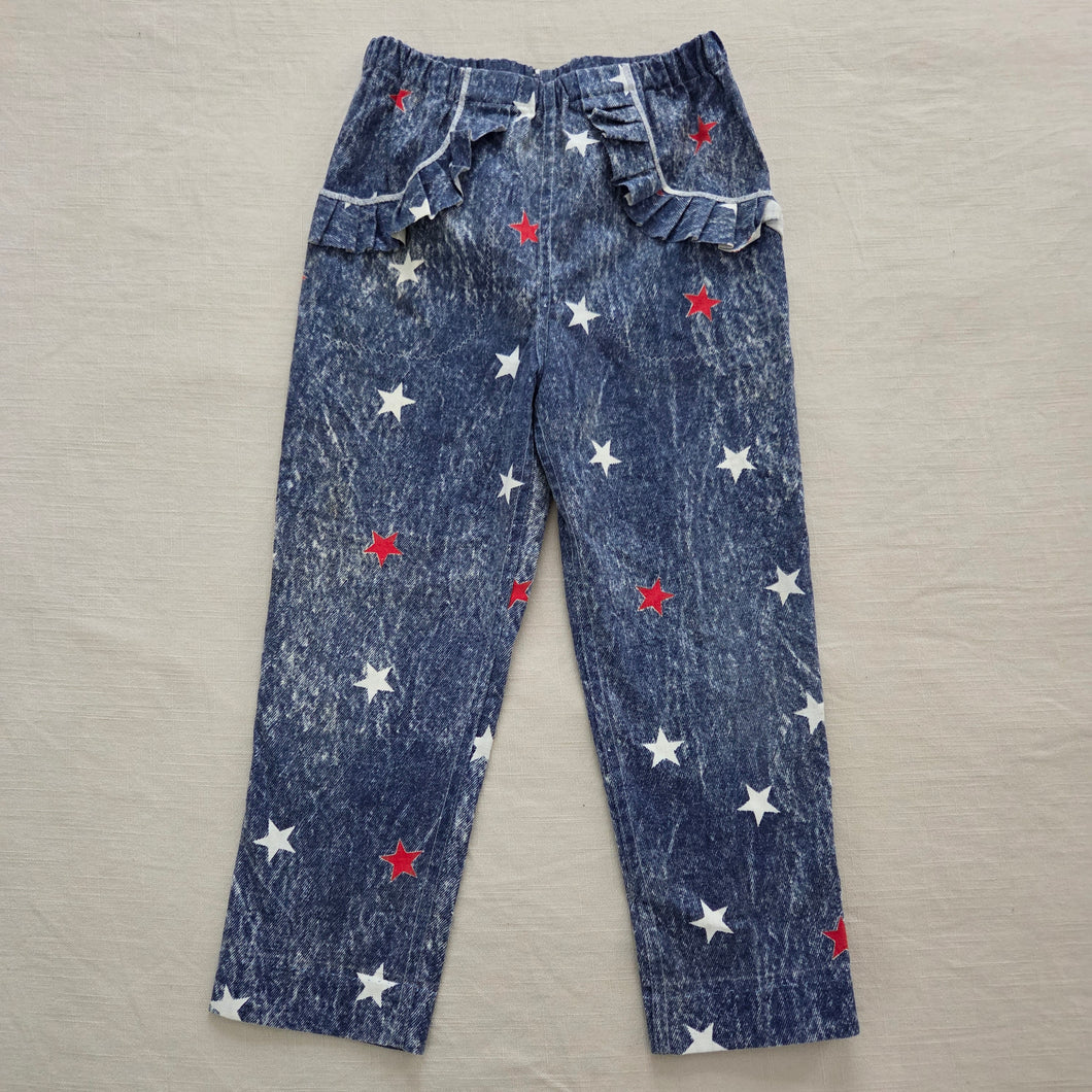 Vintage Patriotic Star Pants kids 6
