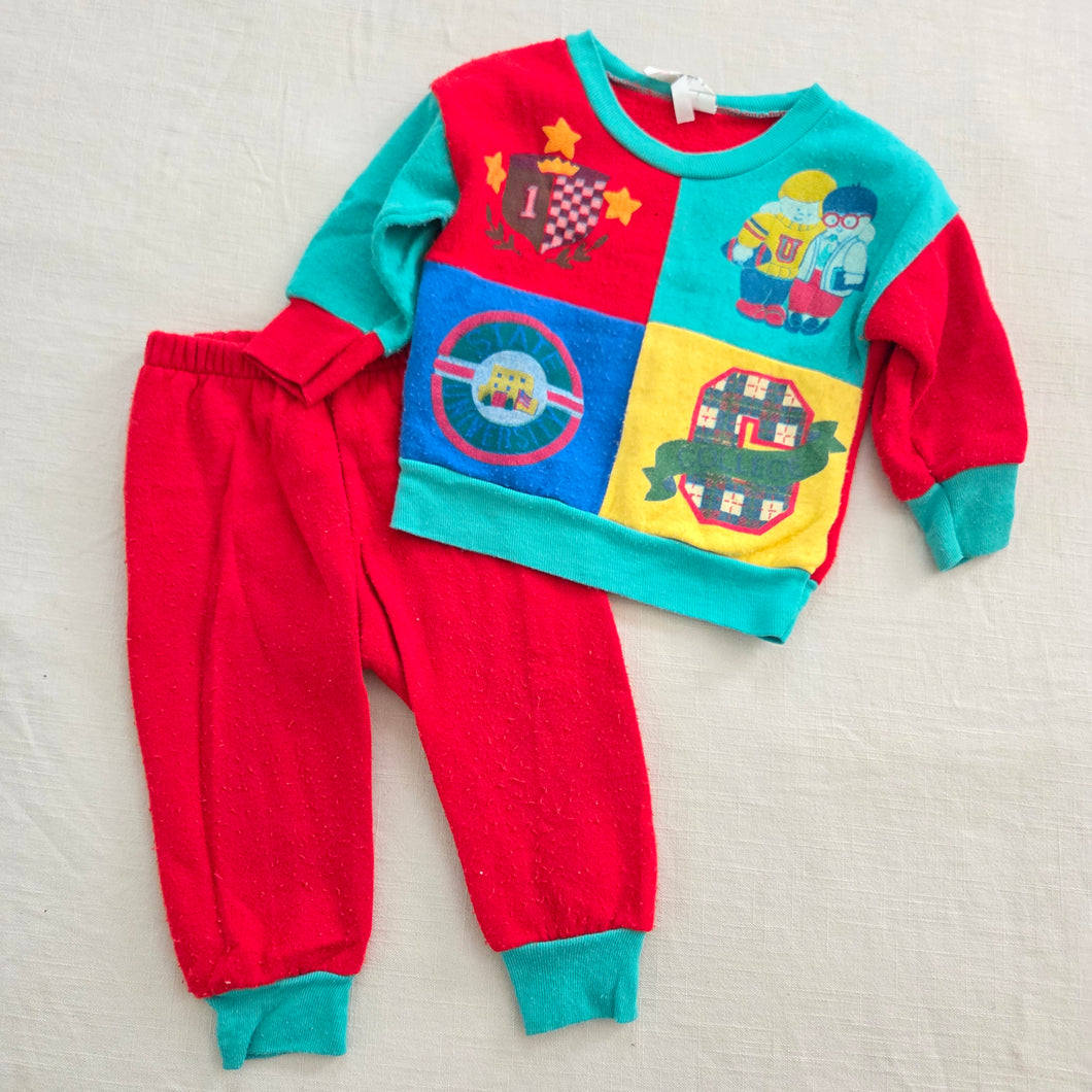 Vintage University Color Block Set 18 months