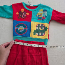 Load image into Gallery viewer, Vintage University Color Block Set 18 months
