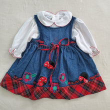 Load image into Gallery viewer, Vintage Samara Ladybug Shirt + Dress Set 12 months

