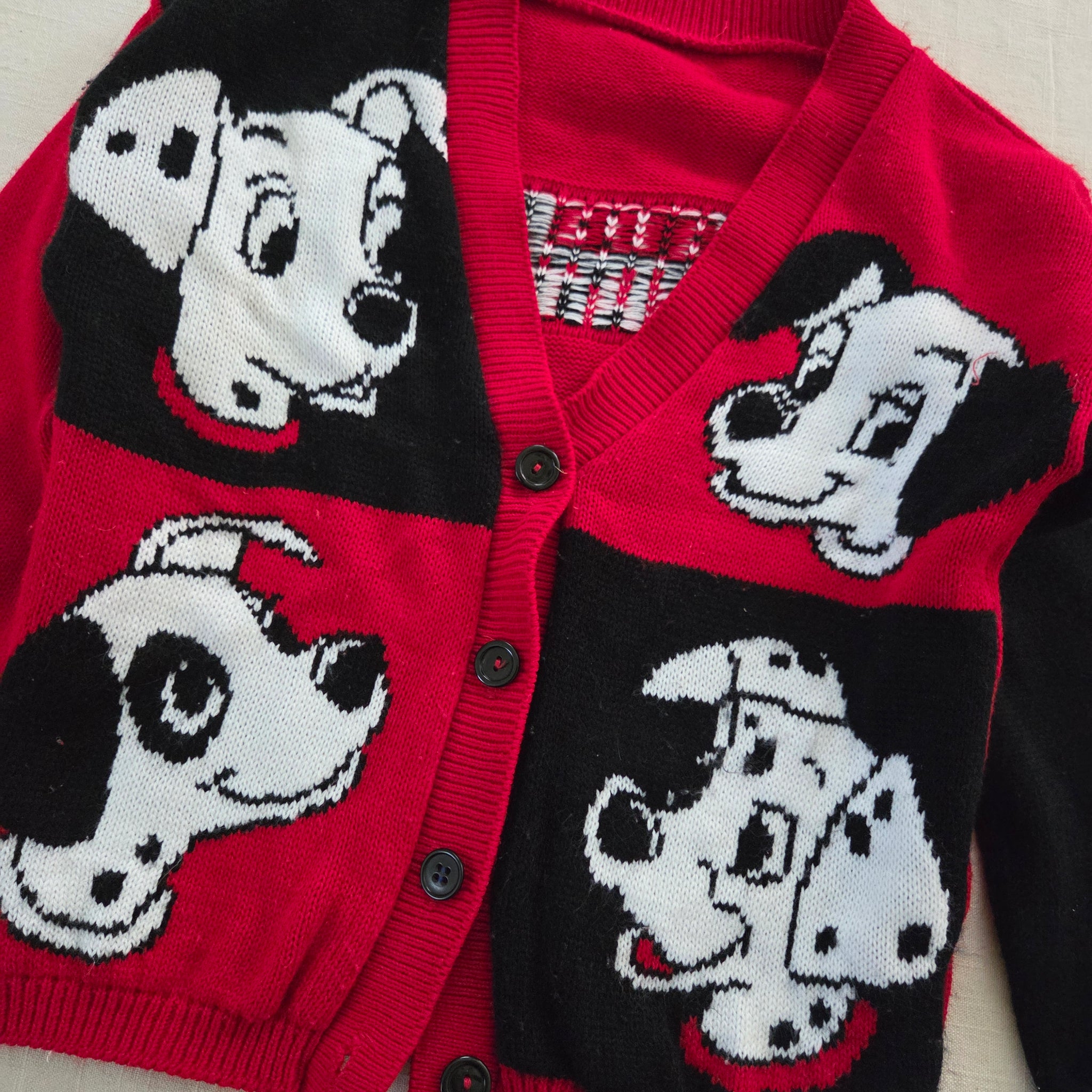 Vintage 101 Dalmatians Knit Cardigan kids 8/10 – Nostalgic Baby