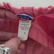 Load image into Gallery viewer, Bailey Boys Red Gingham Pants 5t
