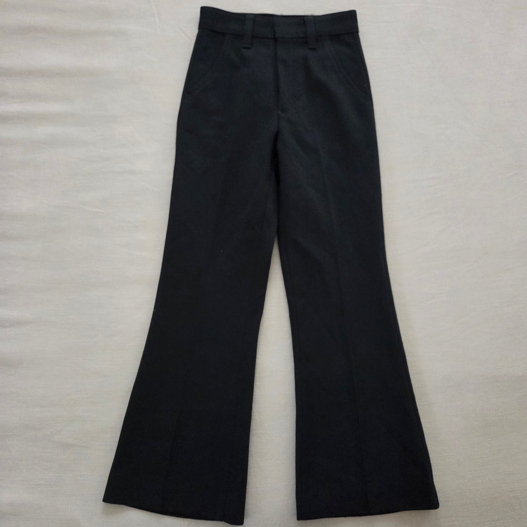Vintage Dark Gray Flared Pants kids 12 SLIM