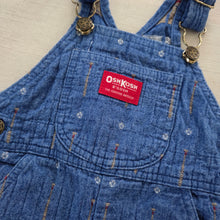 Load image into Gallery viewer, Vintage 90s Oshkosh Blue Baseball Overalls 6-9 months
