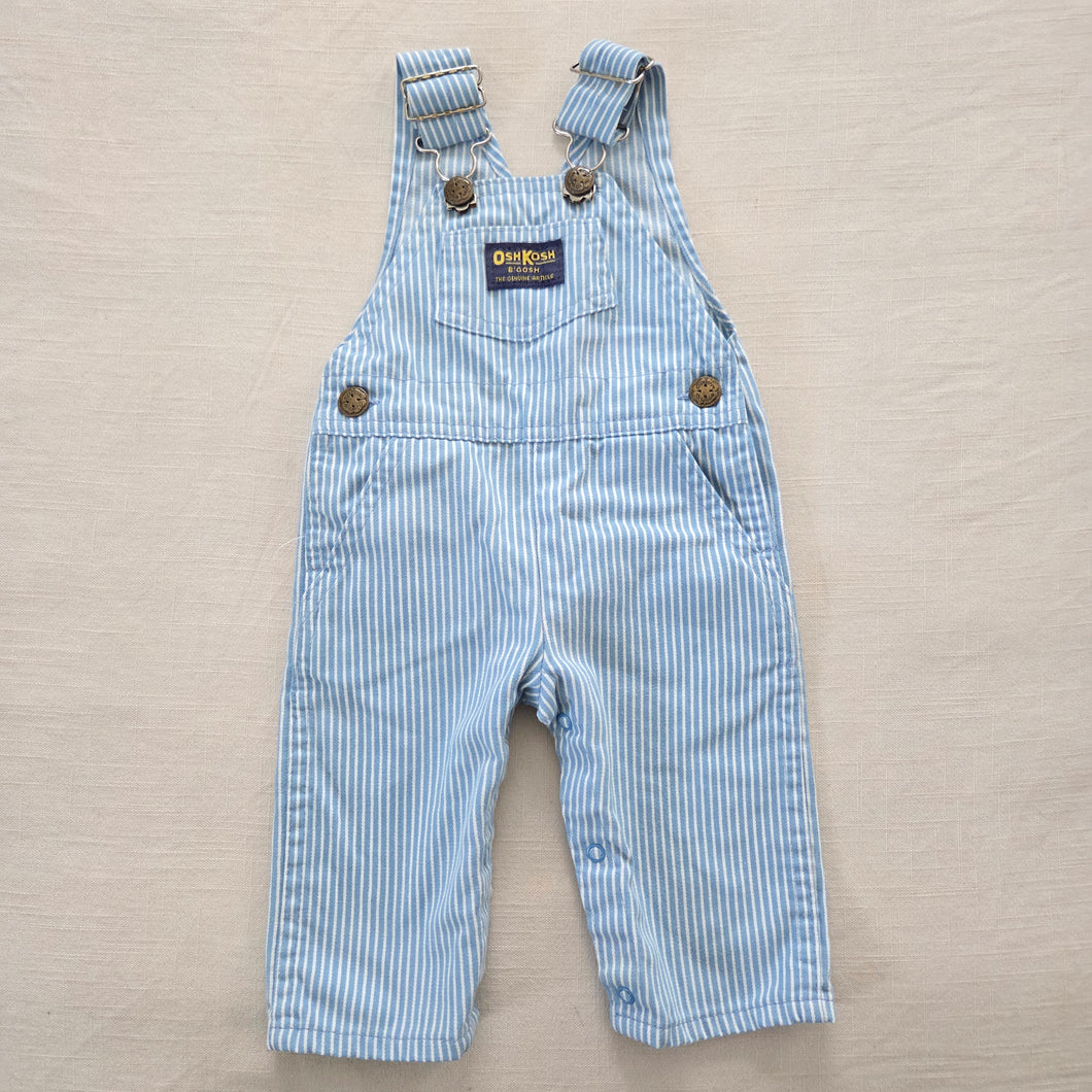 Vintage Oshkosh Light Blue Engineer Overalls 3-6m