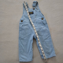 Load image into Gallery viewer, Vintage Oshkosh Light Blue Engineer Overalls 3-6m
