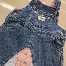 Load image into Gallery viewer, Vintage Y2K Oshkosh Denim Skirtall Baby 3-6m
