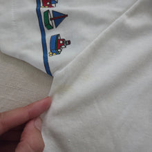 Load image into Gallery viewer, Vintage 90s Oshkosh White Polo Sailboat Short Sleeve Shirt 3T
