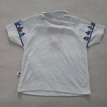 Load image into Gallery viewer, Vintage 90s Oshkosh White Polo Sailboat Short Sleeve Shirt 3T
