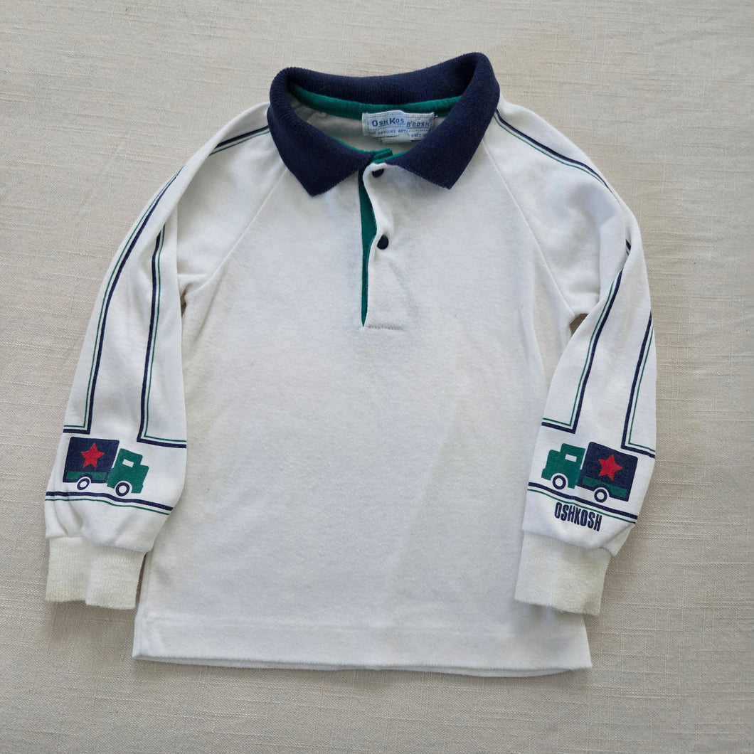 Vintage 90s Oshkosh B'gosh Long Sleeve Polo Shirt 3T