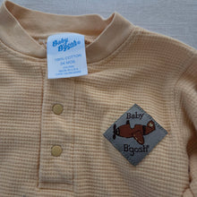 Load image into Gallery viewer, Vintage 90s Baby B&#39;gosh Romper Yellow Airplane 24m
