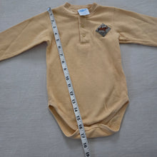 Load image into Gallery viewer, Vintage 90s Baby B&#39;gosh Romper Yellow Airplane 24m
