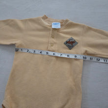 Load image into Gallery viewer, Vintage 90s Baby B&#39;gosh Romper Yellow Airplane 24m
