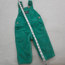 Load image into Gallery viewer, Vintage Oshkosh B&#39;gosh Green Corduroy Overalls Baby 6-9m
