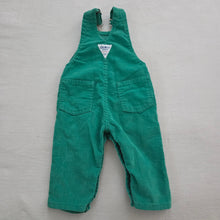 Load image into Gallery viewer, Vintage Oshkosh B&#39;gosh Green Corduroy Overalls Baby 6-9m
