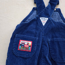 Load image into Gallery viewer, Vintage 90s Oshkosh B&#39;gosh Blue Corduroy Overalls 2T
