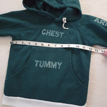 Load image into Gallery viewer, Vintage Body Spellout Green Hoodie 3t
