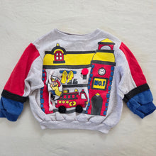 Load image into Gallery viewer, Vintage Fire Station 3D Firefighter Crewneck 2t
