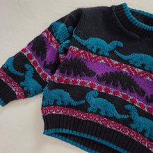 Load image into Gallery viewer, Vintage Dinosaurs Knit Sweater 2t/3t
