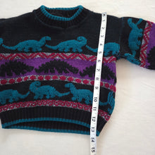 Load image into Gallery viewer, Vintage Dinosaurs Knit Sweater 2t/3t
