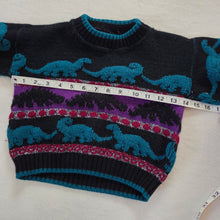 Load image into Gallery viewer, Vintage Dinosaurs Knit Sweater 2t/3t
