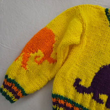 Load image into Gallery viewer, Vintage Bright Dinosaur Chunky Knit Sweater 3t
