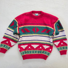 Load image into Gallery viewer, Vintage Pattern/Striped Knit Sweater kids 6

