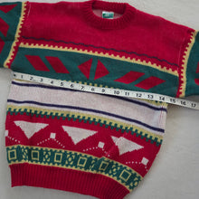 Load image into Gallery viewer, Vintage Pattern/Striped Knit Sweater kids 6
