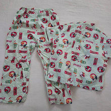 Load image into Gallery viewer, Vintage 70s Circus + Clown Pajamas 4t

