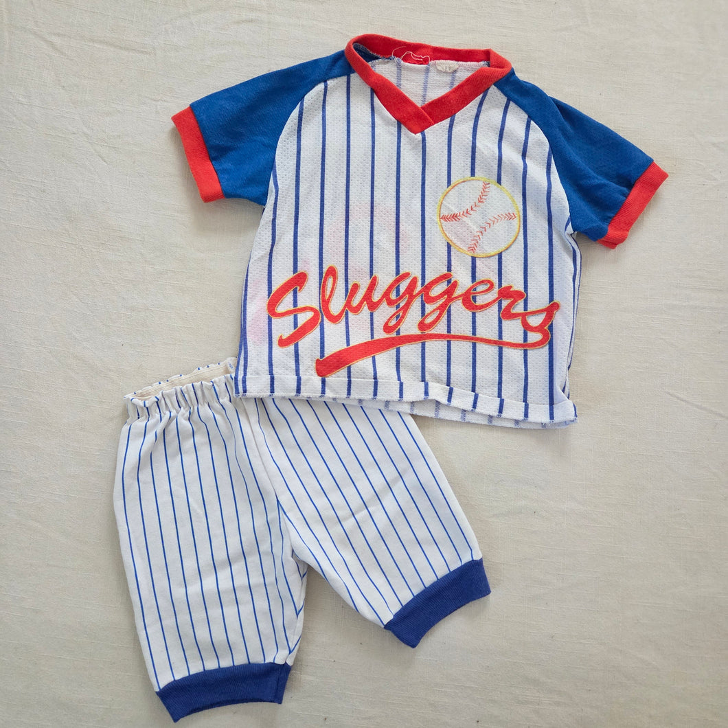 Vintage Baseball Shirt + Shorts Bundle 2t