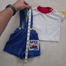 Load image into Gallery viewer, Vintage Color Pop Shirt + Shorts 3-6 months
