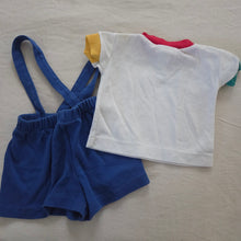 Load image into Gallery viewer, Vintage Color Pop Shirt + Shorts 3-6 months
