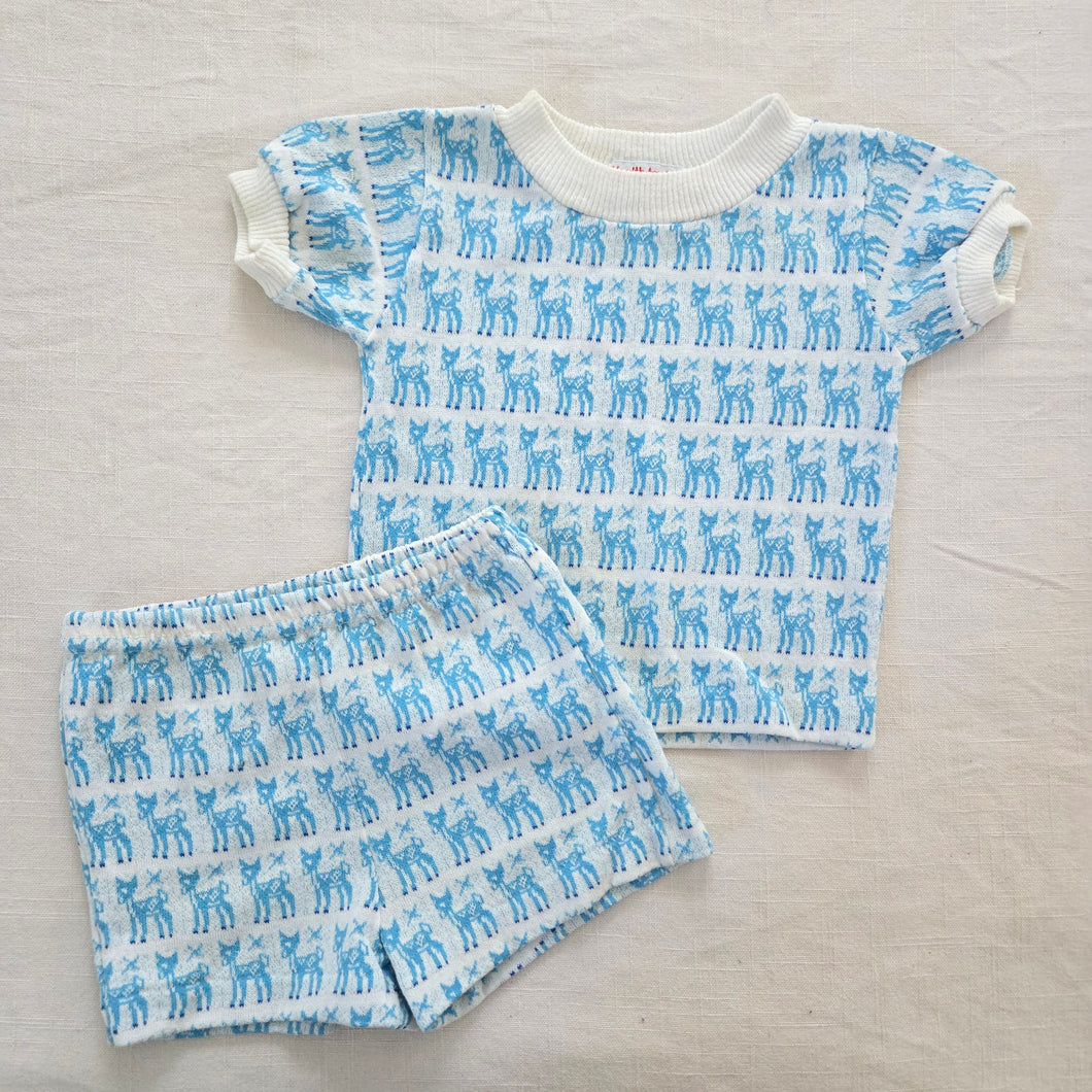 Vintage Healthtex Deer Matching Set 12 months