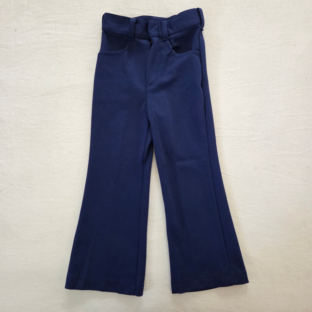 Vintage 70s Navy Flared Pants 5t