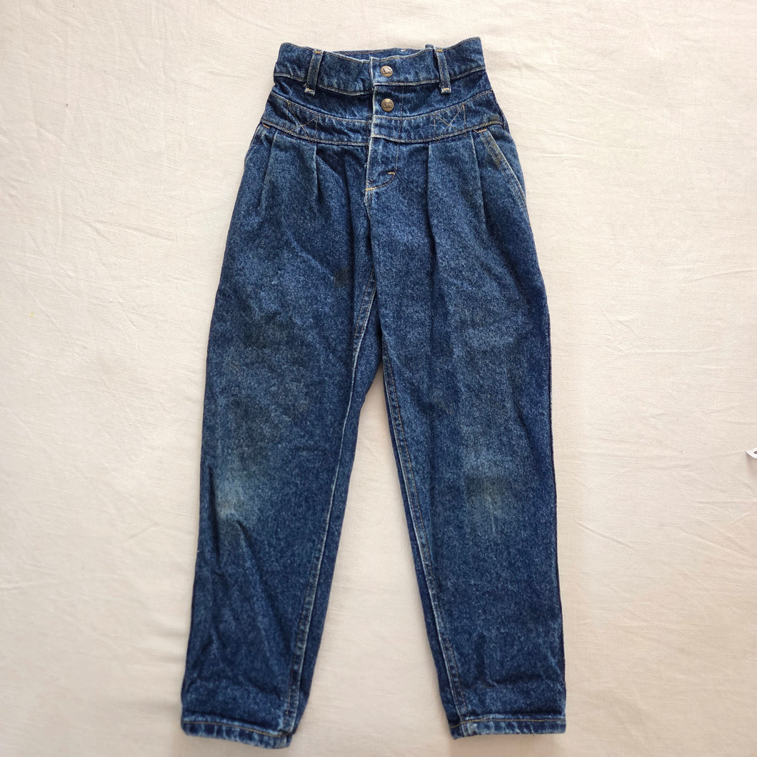 Vintage Lee Yoke Front High Waist Jeans kids 7 SLIM