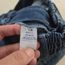 Load image into Gallery viewer, Vintage 80s Dark Wash Jeans 5t SLIM
