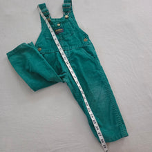 Load image into Gallery viewer, Vintage 80s Oshkosh Green Overalls 2t
