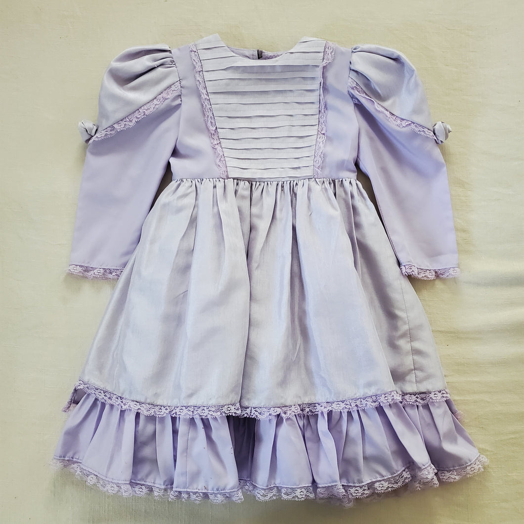 Vintage Lavender Ruffled Dress 4t