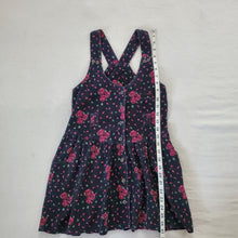 Load image into Gallery viewer, Vintage Rose Dark Corduroy Dress kids 7/8
